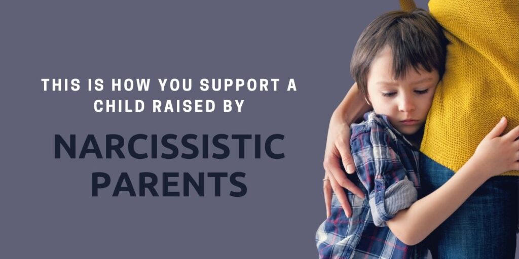 Banner to support children of narcissistic parents