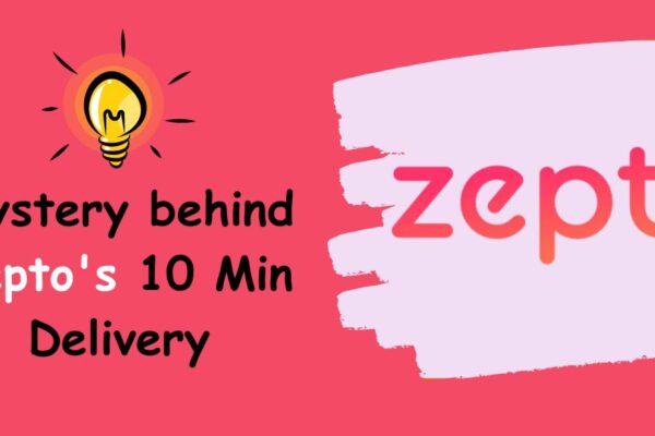 image with text indicating information about the working of ZEPTO delivery